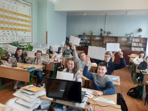 On November 23, 2020,  Assoc. Prof. I.O. Krykliva had a meeting with students of 8-A class of school № 135.